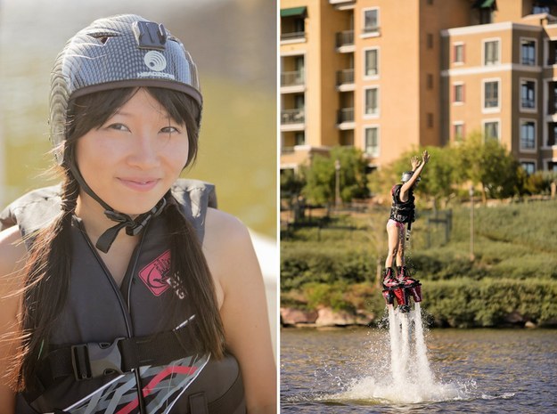 Парение над озерами Лас-Вегаса