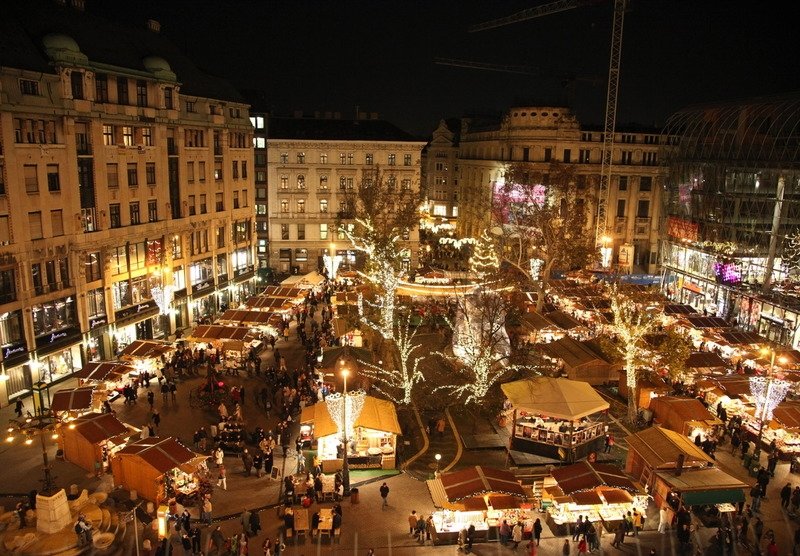 Рождественская ярмарка в Будапеште 2017 год