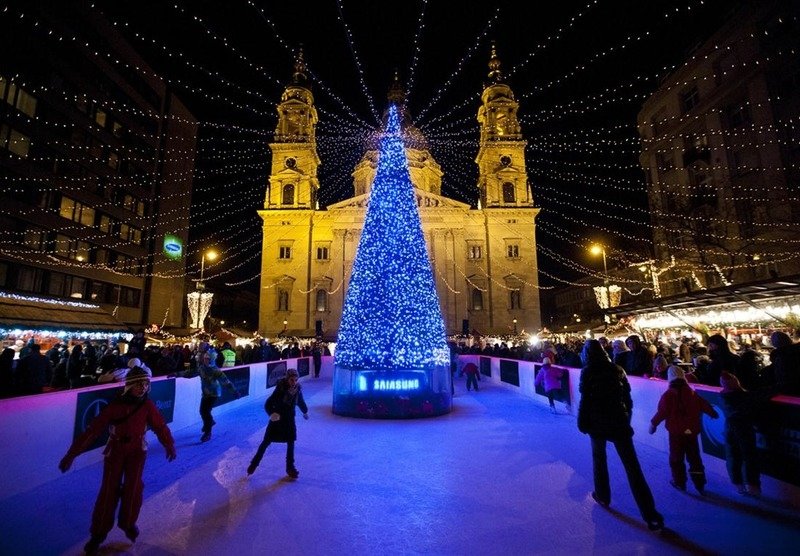 Рождественская ярмарка в Будапеште 2017 год