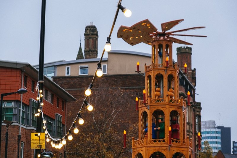 Рождественская ярмарка в Манчестере 2017 год