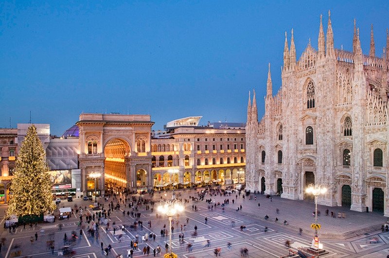 Рождественская ярмарка в Милане 2017 год