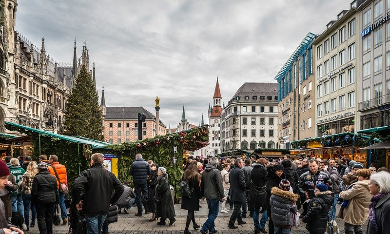 Рождественская ярмарка в Мюнхене 2017 год