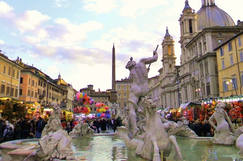 Рождественская ярмарка в Риме 2017 год