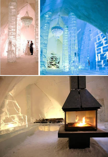 Hôtel de Glace (Канада): сделан исключительно изо льда и снега Hôtel de Glace (Канада): сделан исключительно изо льда и снега