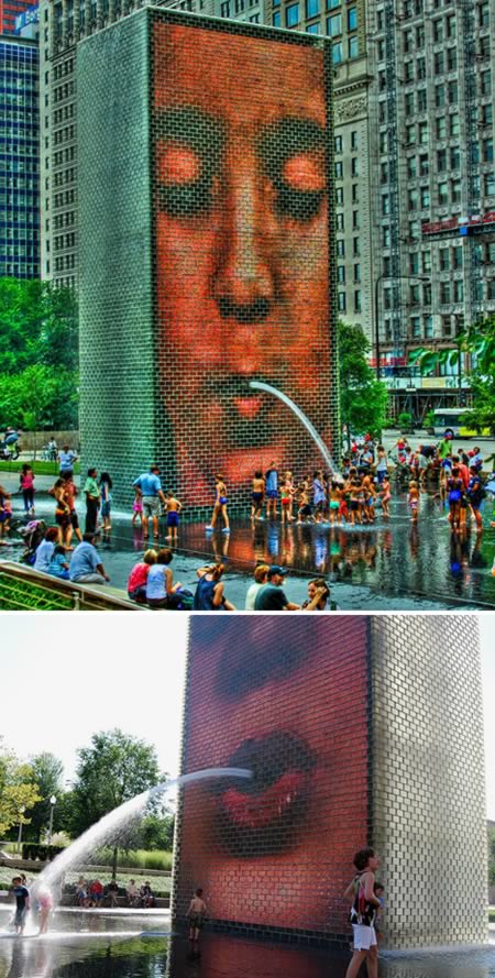 Фонтан Crown Fountain