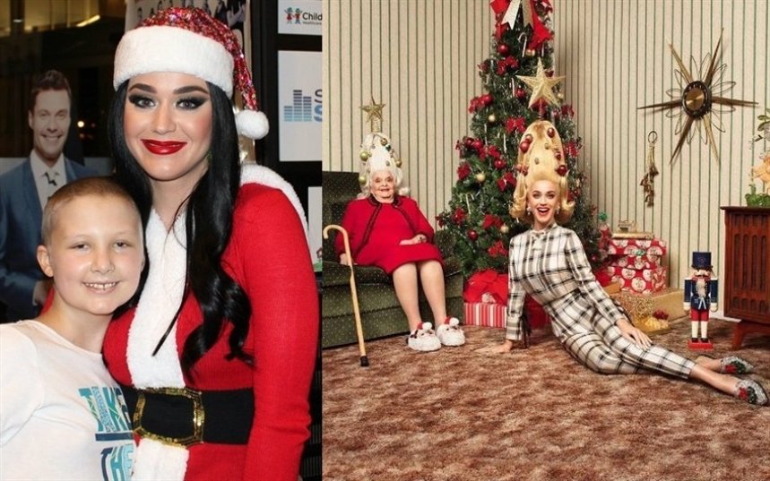 Кэти Перри в Рождество Кэти Перри в Рождество