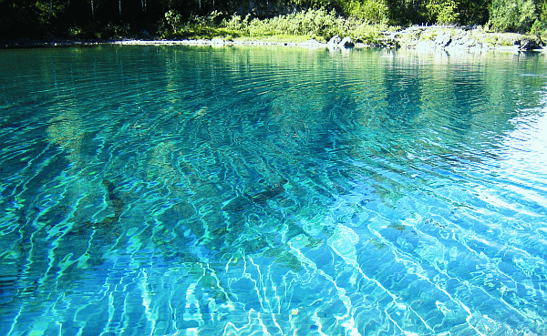 голубое озеро