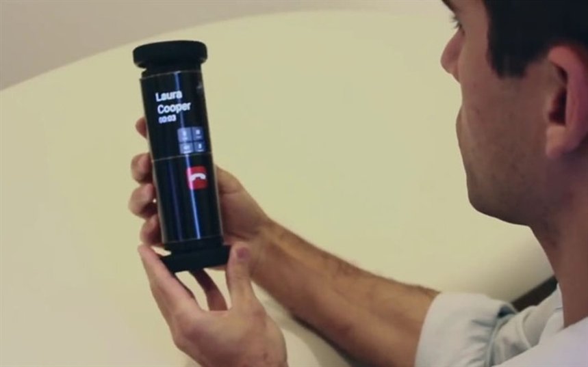 Цилиндрический смартфон