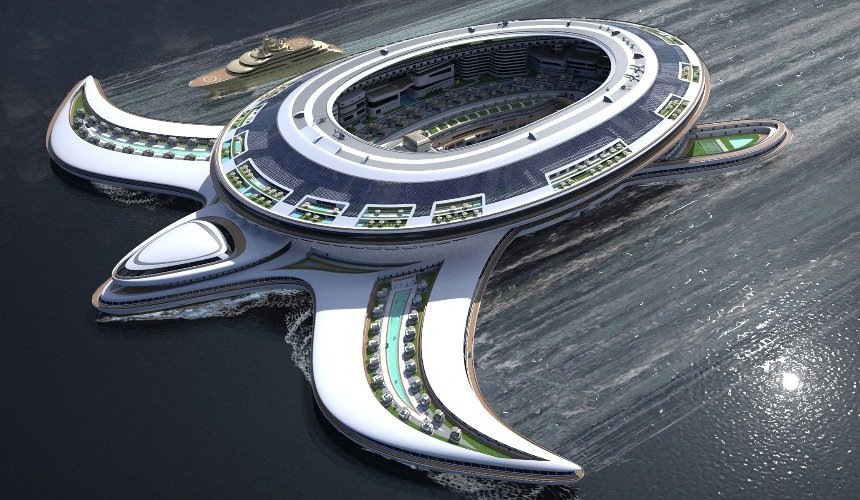 Плавающий город Pangeos