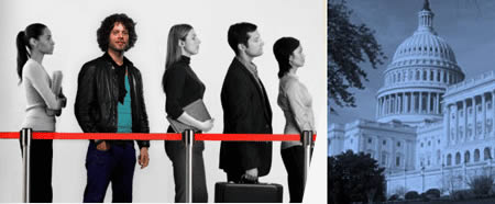 Стоит в очереди вместо Вас