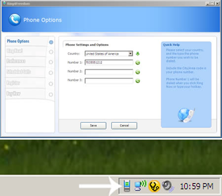 Избавляет Вас от нежелательных людей ложным звонком