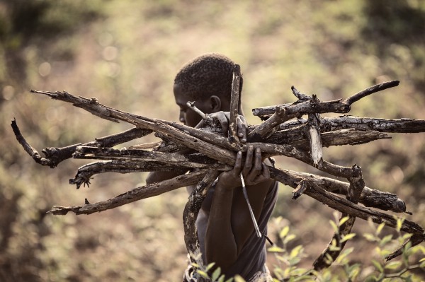 Девочка, несущая дрова Девочка, несущая дрова