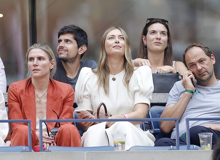 Мария Шарапова следит за финалом US Open