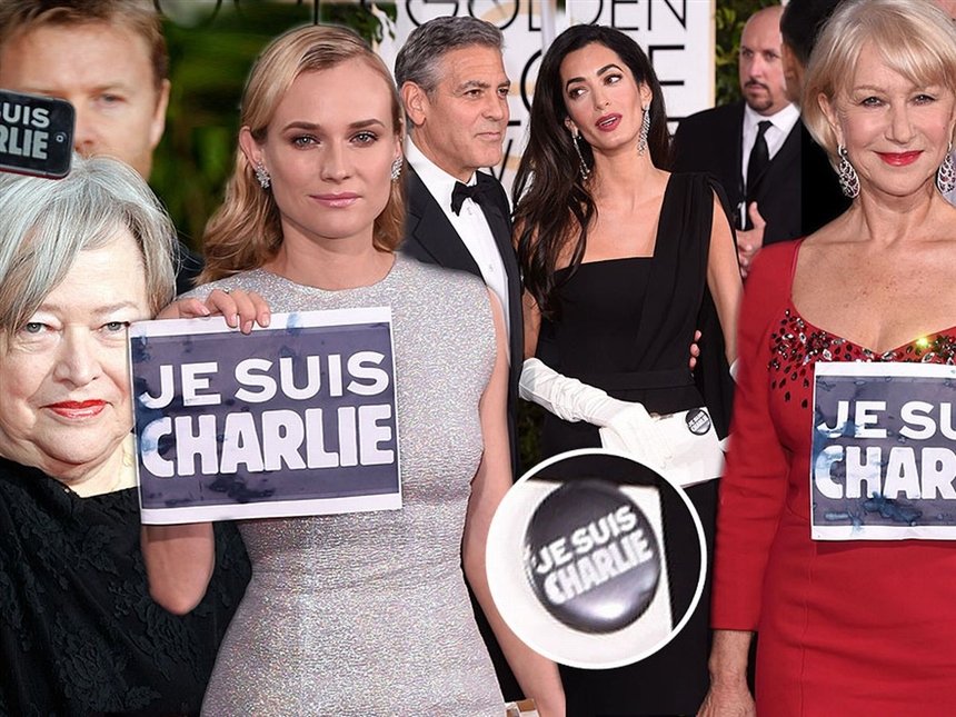 Знаменитости поддержали Charlie Hebdo