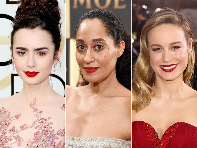 красные губы золотой глобус 2017