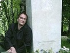 Квентин Тарантино на могиле Бориса Пастернака