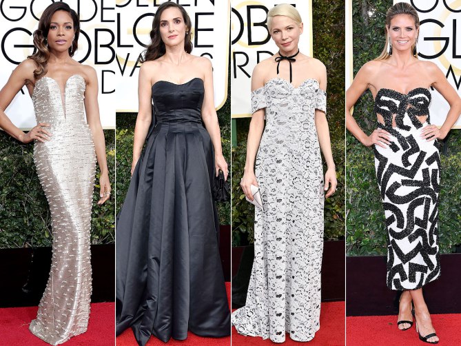 вайнона райдер и хайди клум золотой глобус 2017