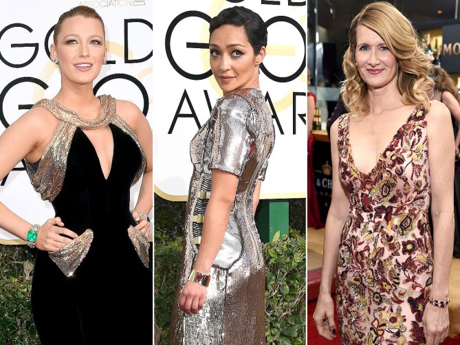 красивые образы звезд золотой глобус 2017