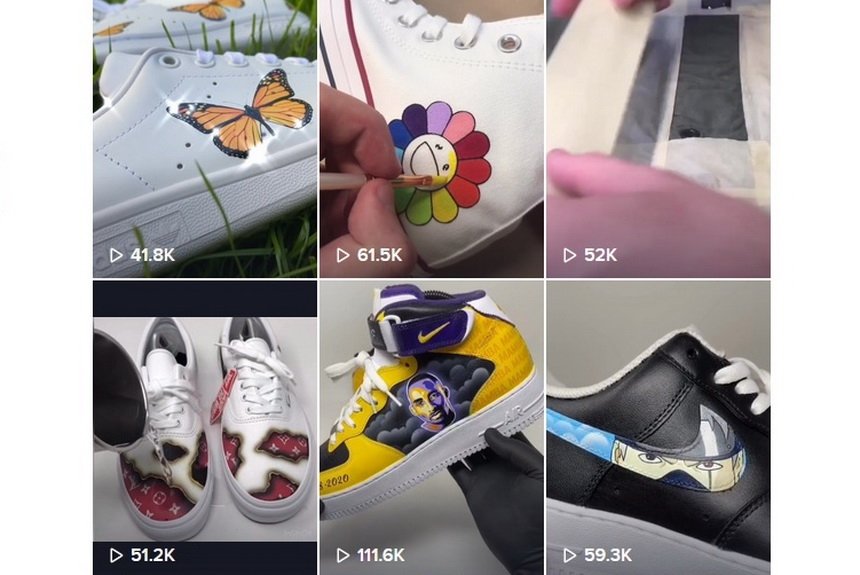 Рисунки на кроссовках